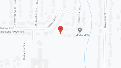 Map of the neighborhood around Mae House