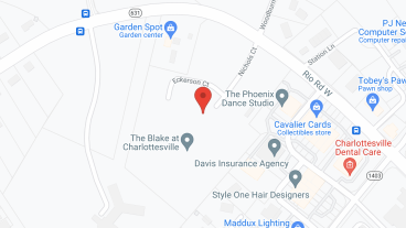 The Blake at Charlottesville in google map