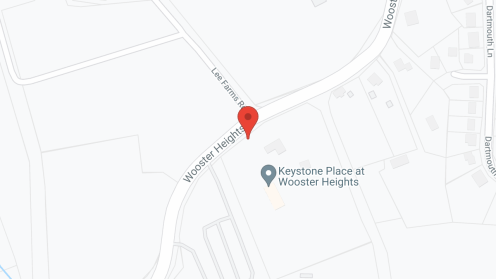 Map of the neighborhood around Keystone Place at Wooster Heights