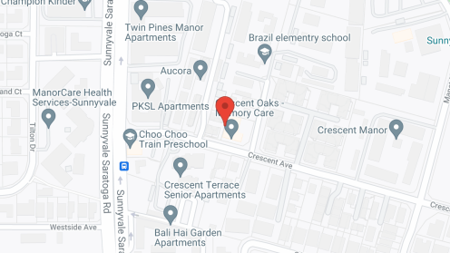 Map of the neighborhood around Crescent Oaks Memory Care