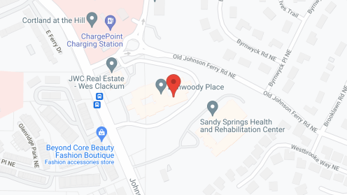 Map of the neighborhood around Dunwoody Place