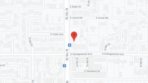 Map of the neighborhood around American Dream Home