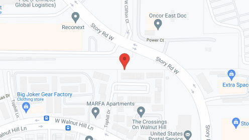 Map of the neighborhood around Las Brisas Rehabilitation and Wellness Suites