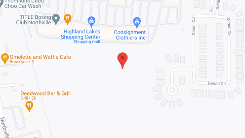 Map of the neighborhood around The Retreat at Northville