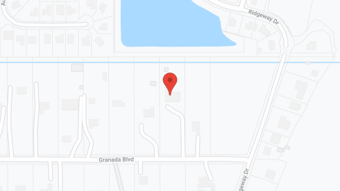 Map of the neighborhood around The Courtyard at Granada