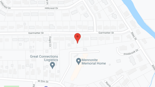 Map of the neighborhood around Mennonite Memorial Home