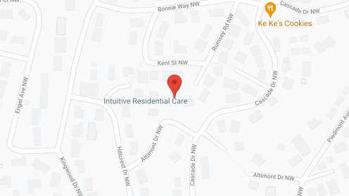Map of the neighborhood around Intuitive Residential Care