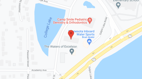 Map of the neighborhood around The Waters of Excelsior