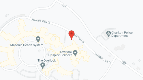 Map of the neighborhood around The Overlook Life Community