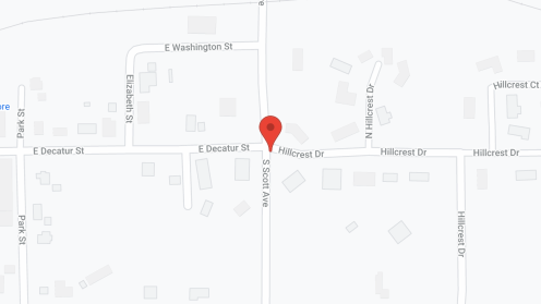 Map of the neighborhood around Newton Care Center
