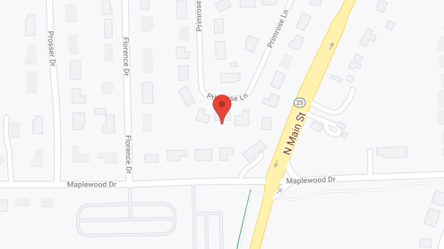 Map of the neighborhood around Hickory Terrace