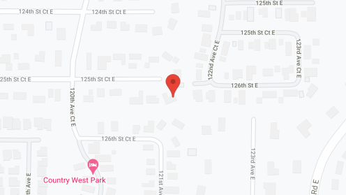 Map of the neighborhood around Affinity at Puyallup