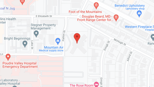 Map of the neighborhood around Rehabilitation & Nursing Center of the Rockies