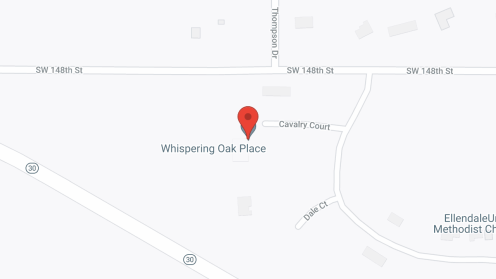Map of the neighborhood around Whispering Oak Place
