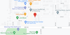 Manning Senior Living in google map