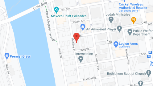 Map of the neighborhood around Mckeesport Place