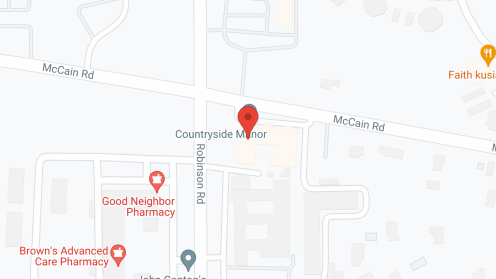 Map of the neighborhood around Countryside Manor
