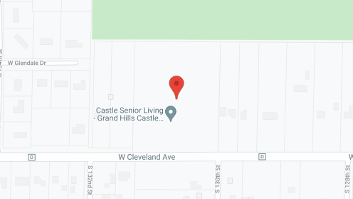 Map of the neighborhood around The Grand Hills Castle