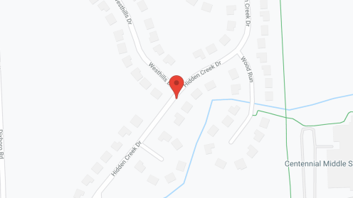 Map of the neighborhood around Blue Heron Pond