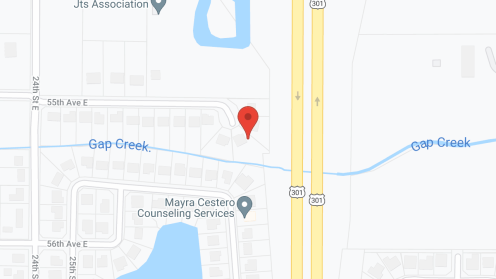 Map of the neighborhood around Elan Manatee