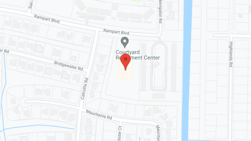 Map of the neighborhood around The Courtyard Assisted Living