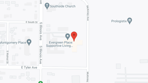 Map of the neighborhood around Evergreen Place - Litchfield