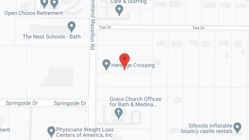 Map of the neighborhood around Heritage Crossing