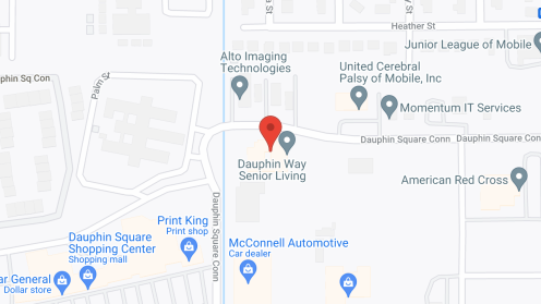 Map of the neighborhood around Brookside in Midtown