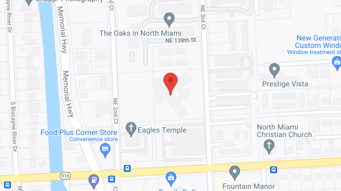Map of the neighborhood around Pinecrest Rehabilitation Center