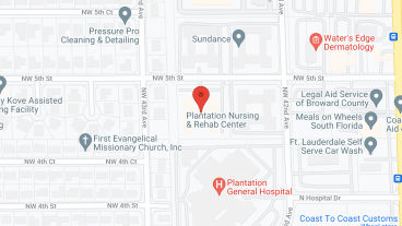Plantation Nursing and Rehabilitation Center in google map