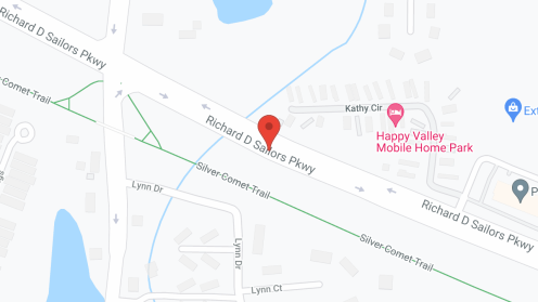 Map of the neighborhood around Silver Comet Senior Village