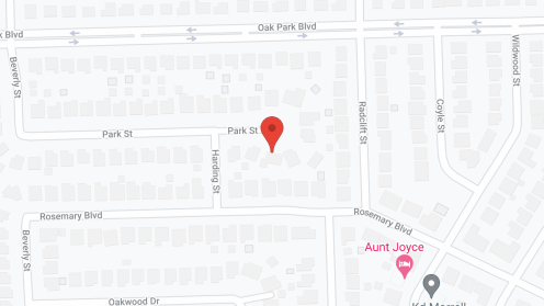 Map of the neighborhood around Oakland Haven Inc
