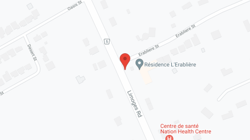 Map of the neighborhood around Residence L'erabliere