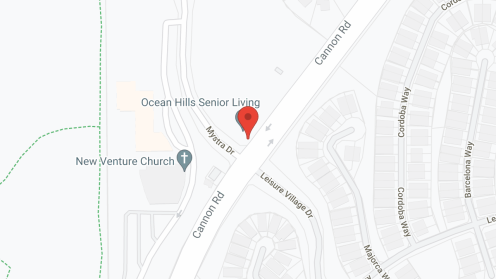 Map of the neighborhood around Ocean Hills Senior Living