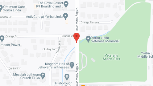 Map of the neighborhood around ActivCare at Yorba Linda