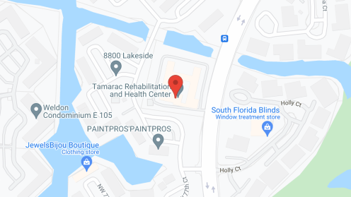 Map of the neighborhood around Tamarac Rehabilitation & Health Care Center