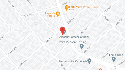 Map of the neighborhood around Serenity Gardens at Brick