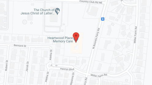 Map of the neighborhood around Heartwood Place Memory Care