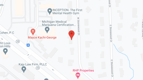 Map of the neighborhood around Vicky's Place