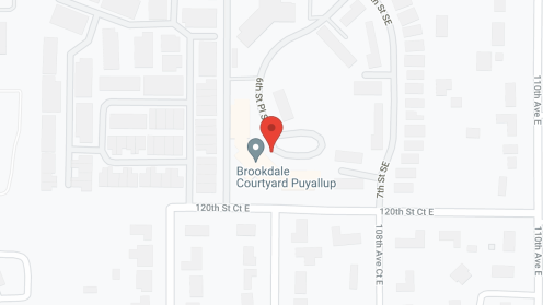 Map of the neighborhood around Brookdale Courtyard Puyallup