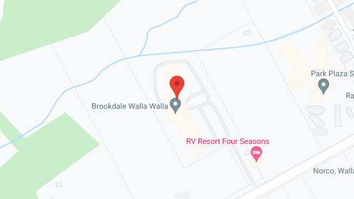 Map of the neighborhood around Brookdale Walla Walla