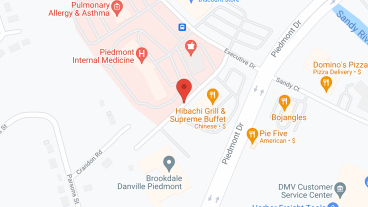 Brookdale Danville Piedmont in google map