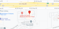 Brookdale Willows Sherman in google map