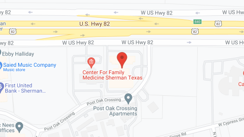 Map of the neighborhood around Brookdale Willows Sherman