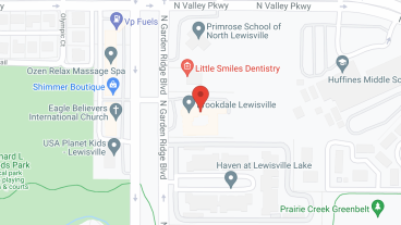 Brookdale Lewisville in google map