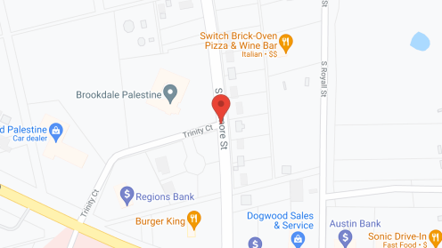 Map of the neighborhood around Brookdale Palestine