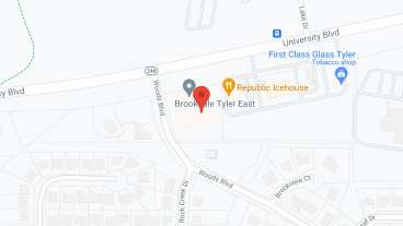 Brookdale Tyler East in google map