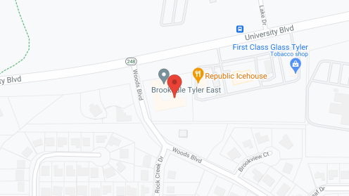 Map of the neighborhood around Brookdale Tyler East