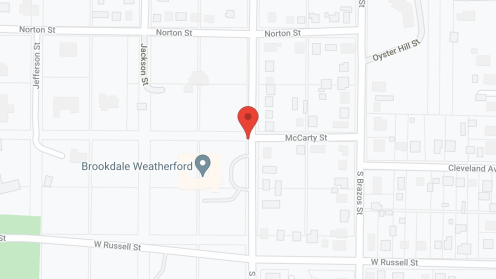 Map of the neighborhood around Brookdale Weatherford