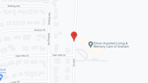 Map of the neighborhood around Elison of Graham